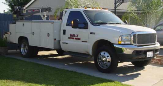 Picture of Wells Tapping Service truck